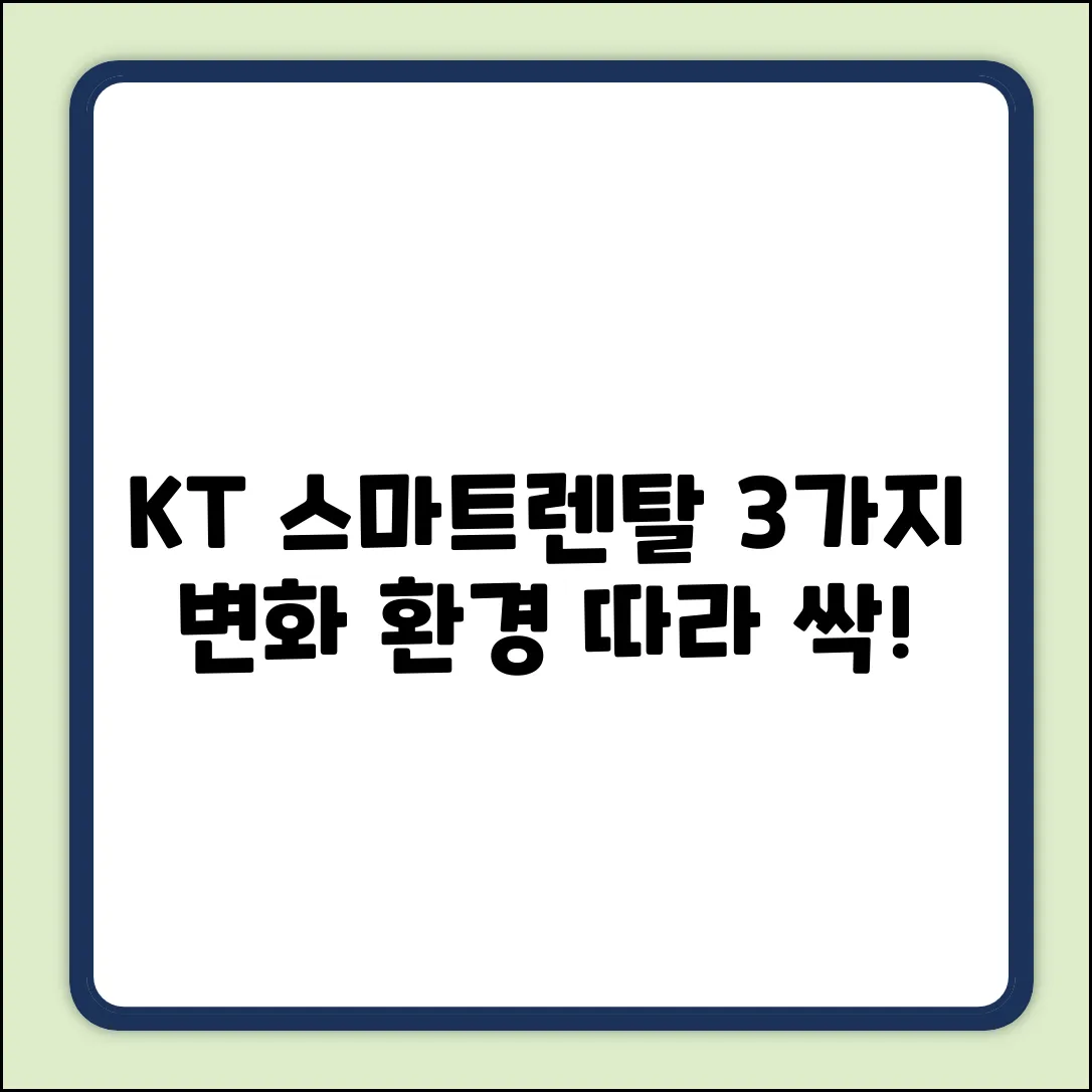 KT스마트렌탈, 환경 변화 따라 3가지 발생 변화?