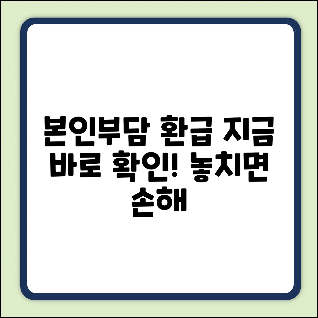 치료중 본인부담 환급? 지금 바로 확인!