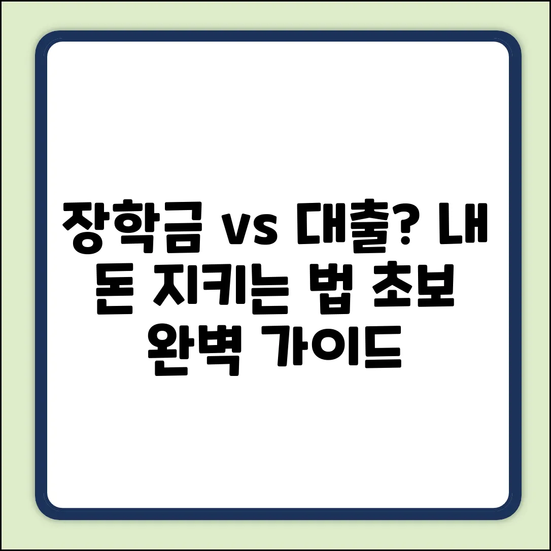 장학금 vs 학자금 대출? 초보자를 위한 완벽 가이드