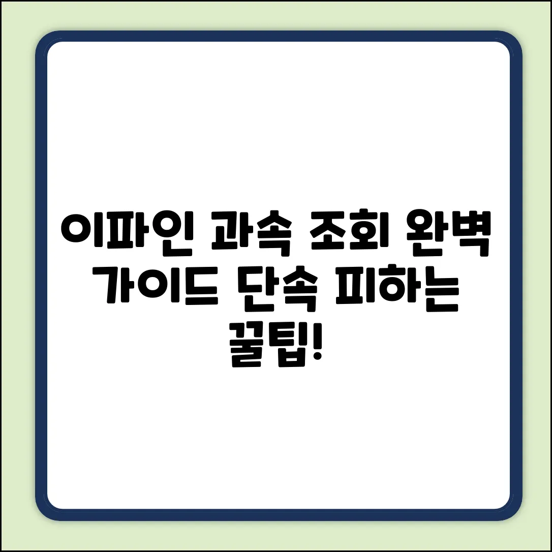 이파인 과속카메라 조회 완벽 가이드