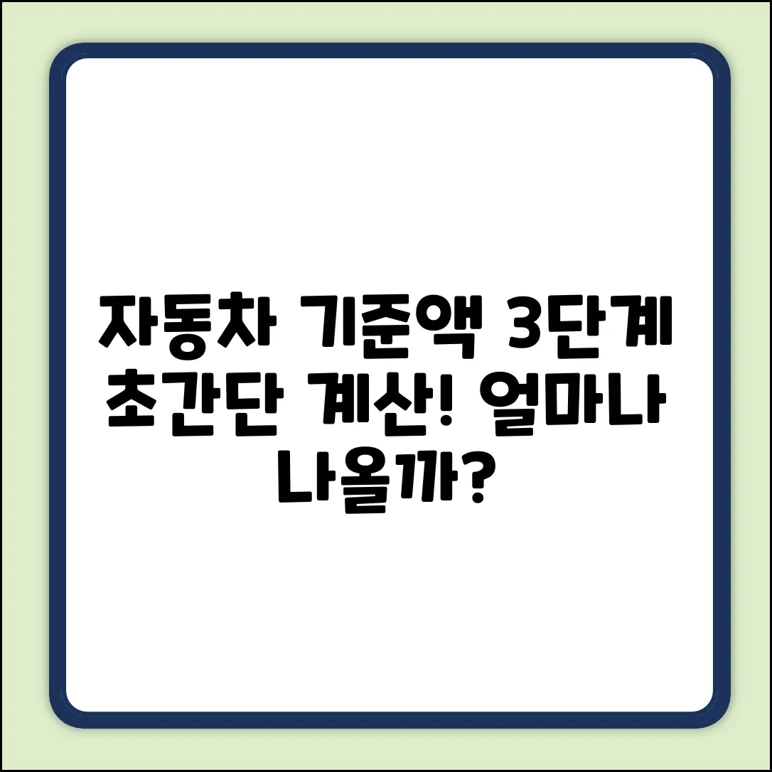 자동차 기준 표준액, 3단계 계산법