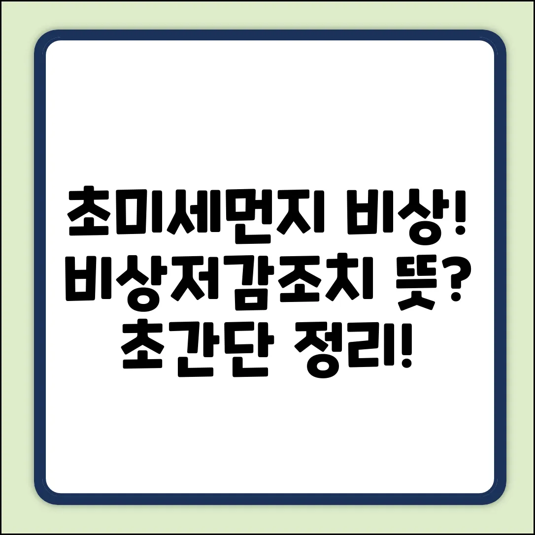 비상저감조치 뜻? 초보도 쉽게!