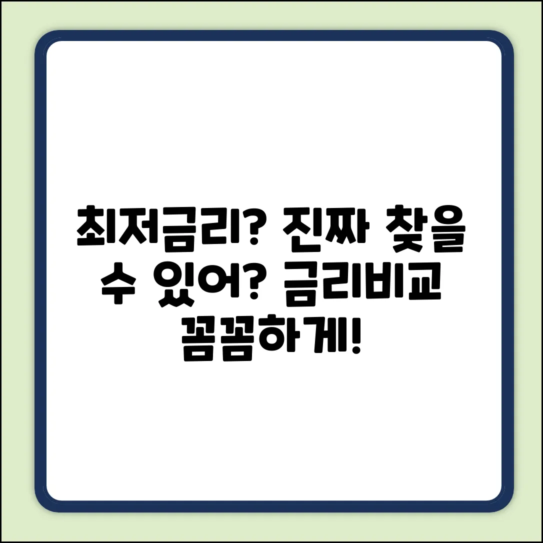 금리비교사이트, 진짜 최저금리 찾을 수 있을까?
